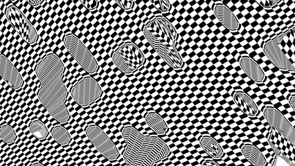 Abstract background with black and white stripes .Background in UHD format 3840x2160. 