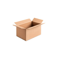 cardboard box isolated on transparent background