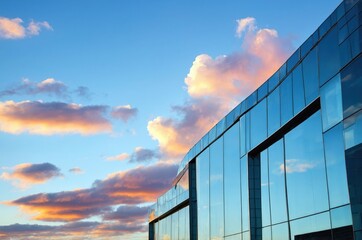Futuristic modern abstract architecture office building design with flowing shapes and vibrant colors in an urban setting during daylight.
