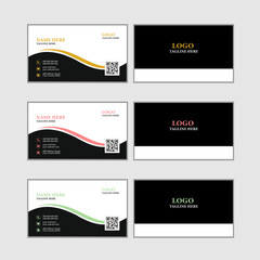 Business card design. Modern and Simple professional business card template, Personal visiting card with company logo.