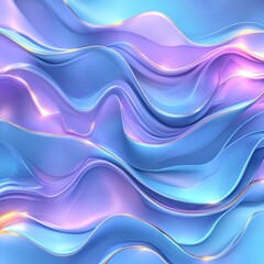 Abstract Liquid Wavy Flowing Colors Background