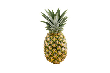 Fototapeta premium Riped pineapple isolated on white background.