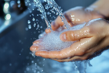 Pure Refreshment: Hand Washing with Fresh Water