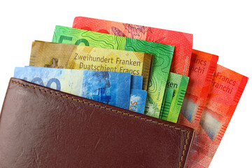Swiss francs that have slid out of your wallet