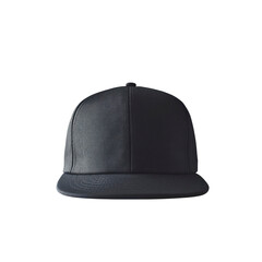 Fototapeta premium Plain Black Baseball Cap Mockup - Front View
