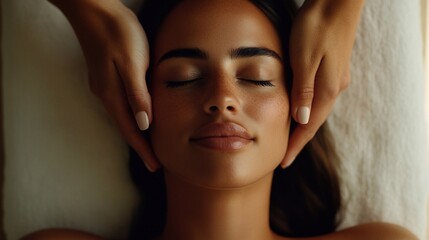 Facial Massage Session at a Beauty Salon Showcasing Relaxation and Skincare Techniques