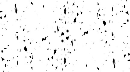Dirty monochrome pattern of the old worn surface. Grunge background of black and white. Abstract illustration texture of cracks, chips, dot.