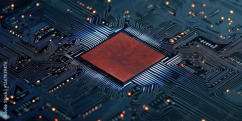 Poster advanced circuit board design for artificial intelligence technology