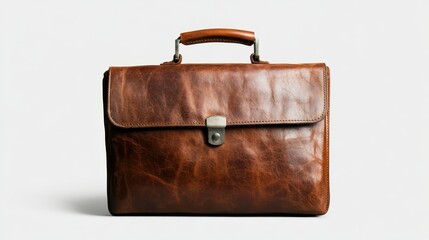 This classic brown leather briefcase exudes elegance and professionalism, making it perfect for business meetings or daily commuting for the modern professional.