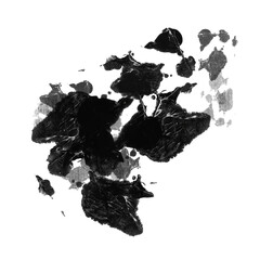 png brushed black ink abstract element