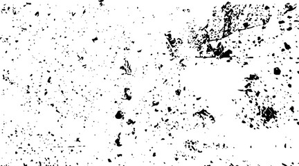 Dirty monochrome pattern of the old worn surface. Grunge background of black and white. Abstract illustration texture of cracks, chips, dot.