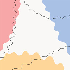 Modern pastel abstract shapes background. Fluid art. Mixture of paint splash liquid. Abstract color background, gradient waves, smooth wallpaper. Vector illustration for banner, postcard, card, cover