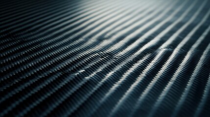 Abstract close-up of textured material with wavy lines and varying shades of dark blue, creating a modern and dynamic visual effect.
