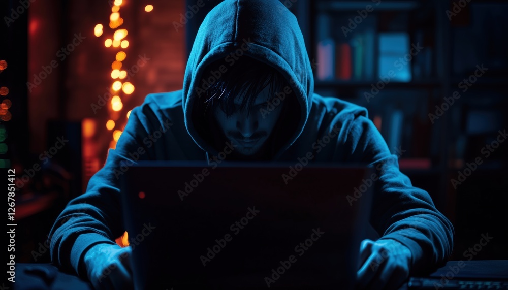 Poster ensuring privacy and safety: the importance of cybersecurity for protecting digital information, com