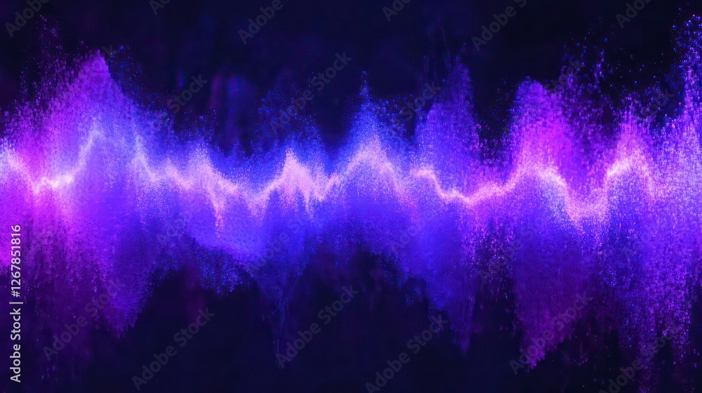 Aufkleber abstract vibrant particle wave design
