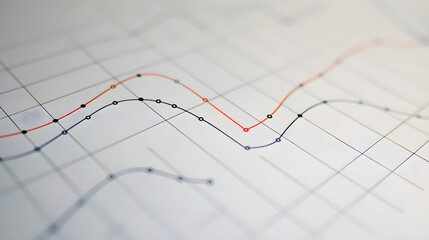 Visual representation of Asset Value and its Corresponding RS ratio on Line Graph
