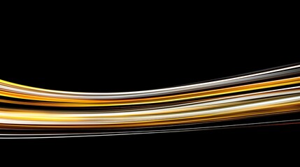 Abstract Gold and Black Light Streaks