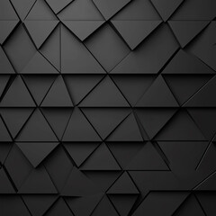 Obraz premium Abstract Polygonal Design with Triangles and Polyhedral on Dark Gray Background