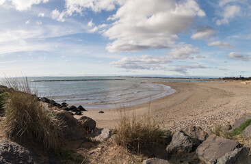 Plage de la Tamarissière à Agde dans l'Hérault (France)