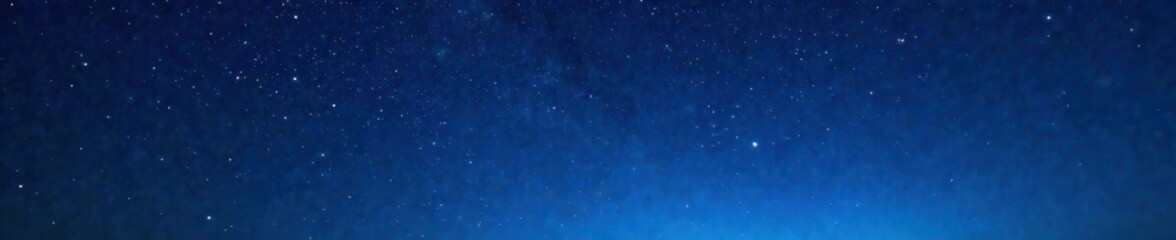 Obraz premium Night sky with stars twinkling on dark blue background, celestial, space, dark blue