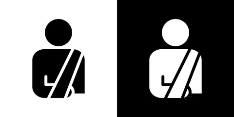 Injury icons vectors set in solid style.