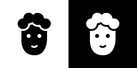 Lamb icons vectors set in solid style.