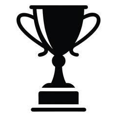 Golden cup trophy symbolizing top achievements, perfect for competitions, tournaments and special events