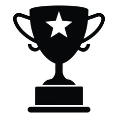 Golden cup trophy symbolizing top achievements, perfect for competitions, tournaments and special events