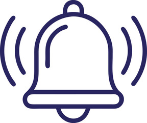 notification bell icon  alert & reminder symbol vector