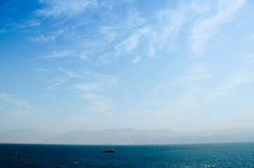 Fototapeta premium sailboat on the sea