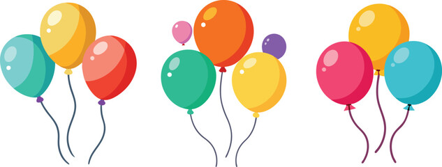 set of balloons vector, vector and illustration, vector style © 69creativedesigner