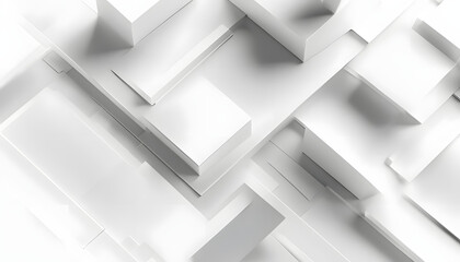 abstract metal background with lines, Intricate Abstract 3D Geometric Shapes in Monochromatic Tones