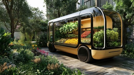 Urban Mobile Garden Concept for Sustainable Living