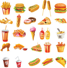 Fast Food Vector Item 