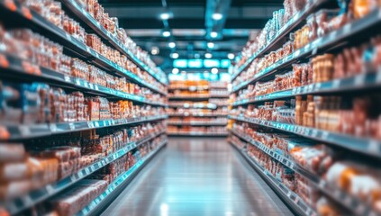Supermarket Aisles: A Glimpse into Retail Abundance