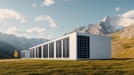 Futuristic zero-emission data center powered by geothermal and renewable energy