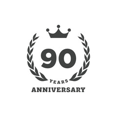 Anniversary logo with number