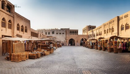 vintage market in dubai old city al fahidi historic district in dubai creek