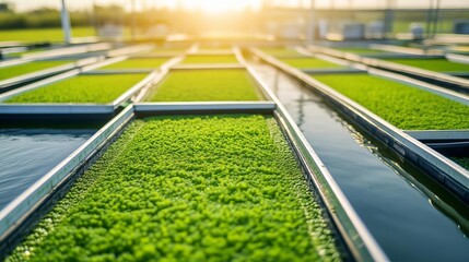 Urban algae farms producing sustainable protein for future food security