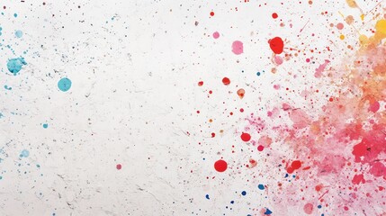 Obraz premium Abstract watercolor splashes on white background. Possible use Wall art, graphic design, social media