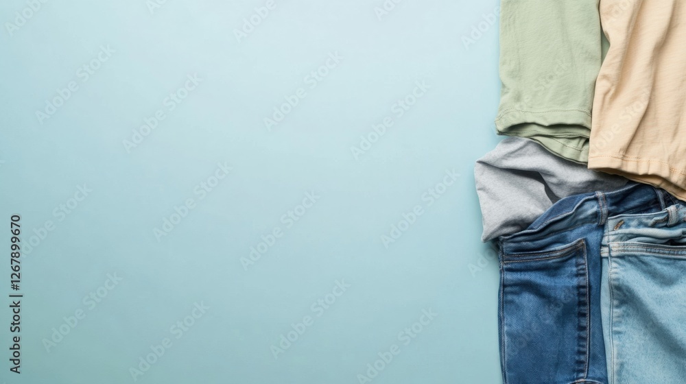 Poster comparison of dirty versus freshly laundered clothes highlighting the difference in cleanliness and 