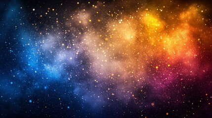 Obraz premium Colorful cosmic nebula in deep space