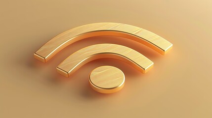 3D animation of a digital Wi-Fi symbol with network lines, symbolizing mobile communication and wireless internet technologies.

