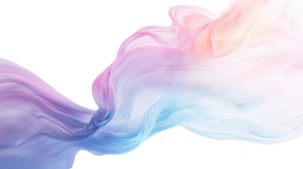 Slik wave transparent sample mockup isolated png with no background.