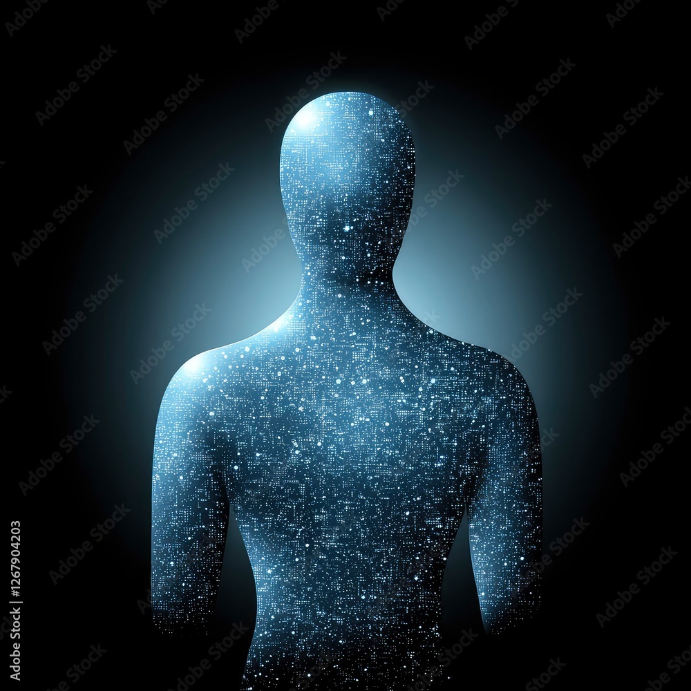 Poster digital human a constellation of data and code