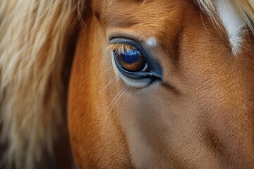 close up of horse head