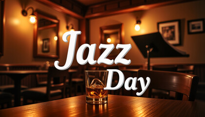 Jazz Day celebration in a cozy bar setting