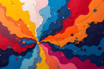 grunge background with colorful splashes