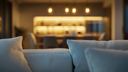 Evening Calm in a Modern Living Room