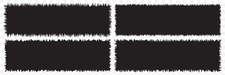 Torn paper frame border rectangular. EPS 10.